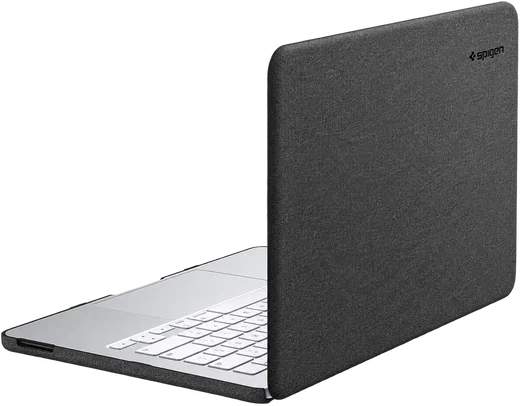 Spigen Urban Fit MacBook Neo Laptop Hoes Nylon Zwart afbeelding 4
