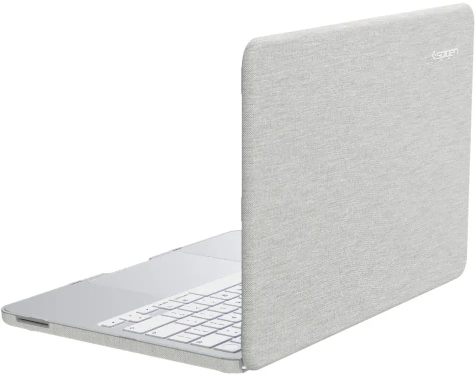 Spigen Urban Fit MacBook Neo Laptop Hoes Nylon Grijs afbeelding 3