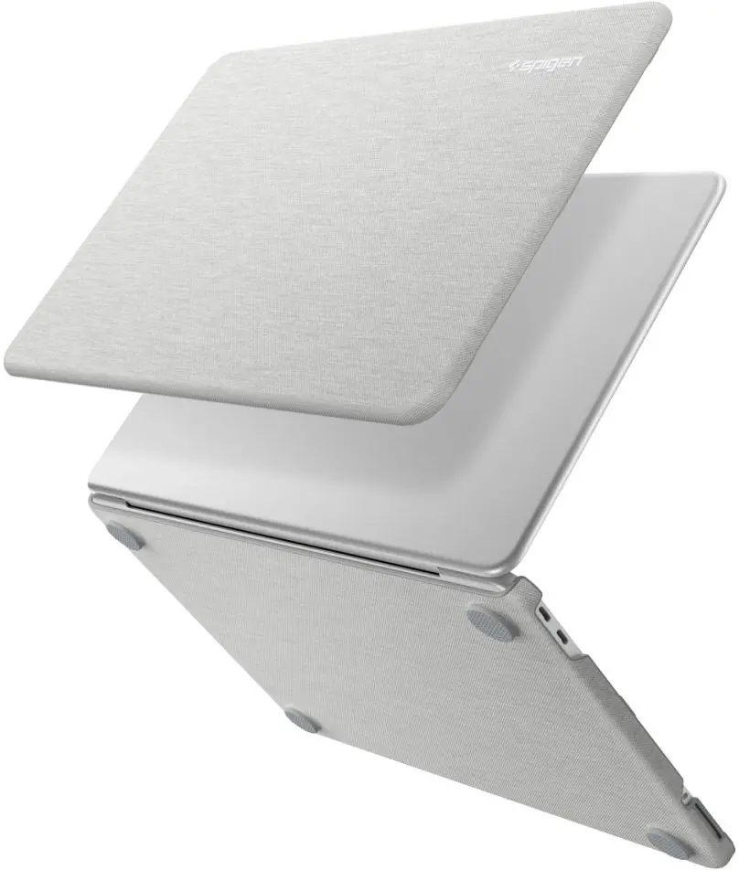 Spigen Urban Fit MacBook Neo Laptop Hoes Nylon Grijs afbeelding 1