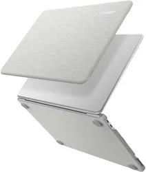Spigen Urban Fit MacBook Neo Laptop Hoes Nylon Grijs afbeelding