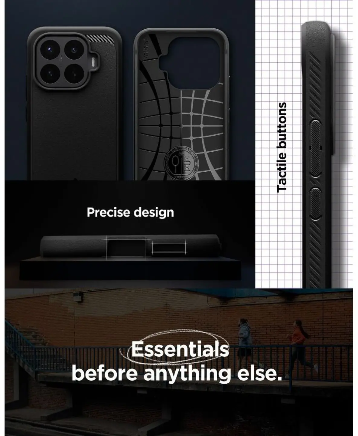 Spigen Rugged Armor Xiaomi 17T Pro Hoesje Back Cover Zwart afbeelding 7