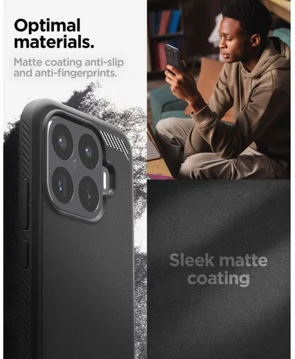 Spigen Rugged Armor Xiaomi 17T Hoesje Back Cover Zwart afbeelding 5