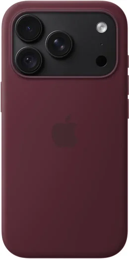 Origineel Apple iPhone 18 Pro Hoesje MagSafe Silicone Case Burgundy afbeelding 4