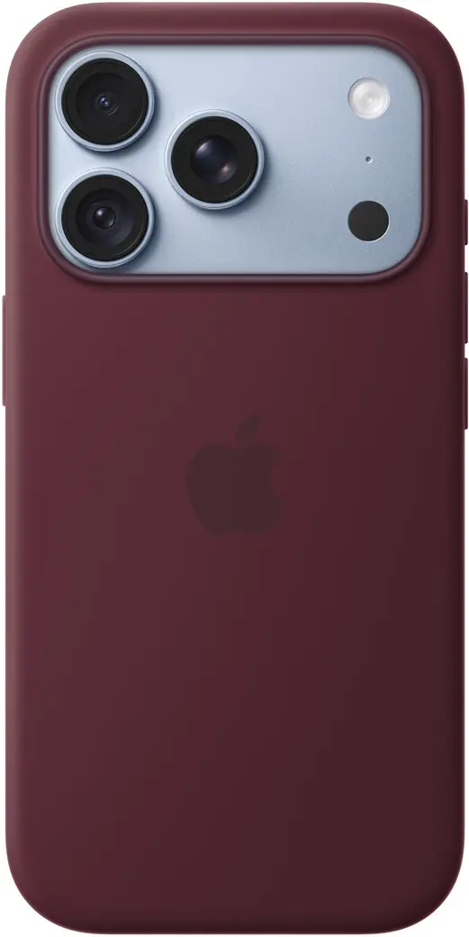 Origineel Apple iPhone 18 Pro Hoesje MagSafe Silicone Case Burgundy afbeelding 2