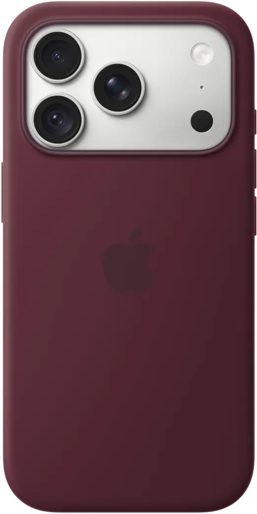 Origineel Apple iPhone 18 Pro Hoesje MagSafe Silicone Case Burgundy afbeelding 3