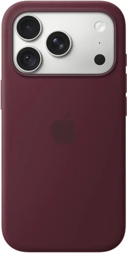 Origineel Apple iPhone 18 Pro Hoesje MagSafe Silicone Case Burgundy afbeelding 3