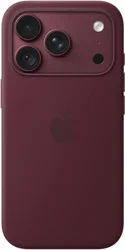 Origineel Apple iPhone 18 Pro Hoesje MagSafe Silicone Case Burgundy afbeelding