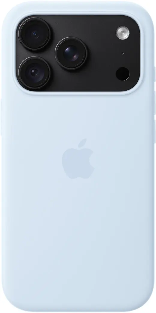 Origineel Apple iPhone 18 Pro Hoesje MagSafe Silicone Case Licht Blauw afbeelding 3