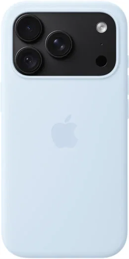 Origineel Apple iPhone 18 Pro Hoesje MagSafe Silicone Case Licht Blauw afbeelding 3