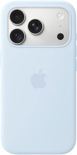 Origineel Apple iPhone 18 Pro Hoesje MagSafe Silicone Case Licht Blauw afbeelding 2