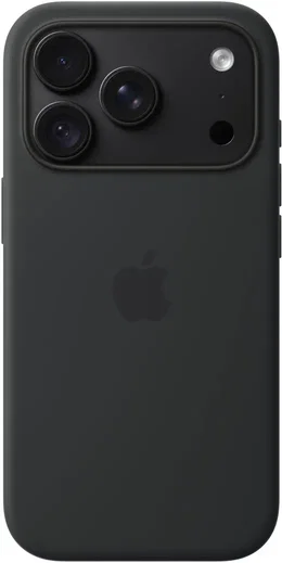 Origineel Apple iPhone 18 Pro Hoesje MagSafe Silicone Case Zwart afbeelding 1