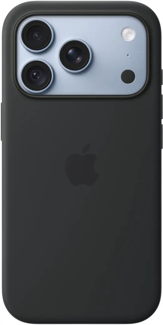 Origineel Apple iPhone 18 Pro Hoesje MagSafe Silicone Case Zwart afbeelding 3