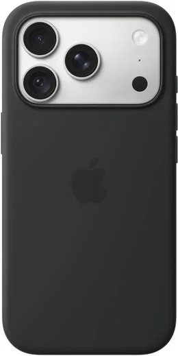 Origineel Apple iPhone 18 Pro Hoesje MagSafe Silicone Case Zwart afbeelding 4