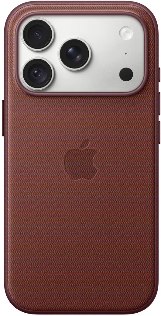 Origineel Apple iPhone 18 Pro Hoesje TechWoven Case MagSafe Back Cover Burgundy afbeelding 2