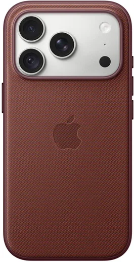 Origineel Apple iPhone 18 Pro Hoesje TechWoven Case MagSafe Back Cover Burgundy afbeelding 2