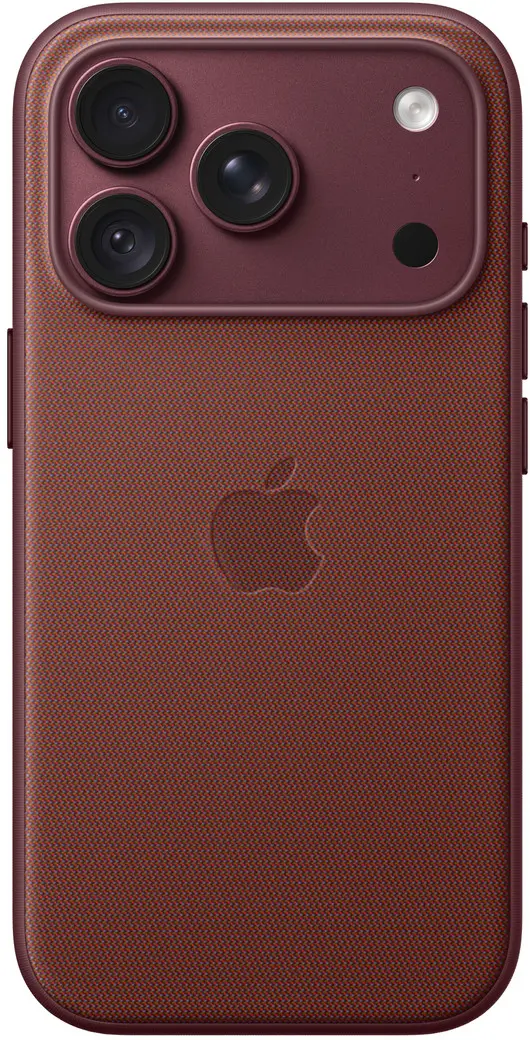 Origineel Apple iPhone 18 Pro Hoesje TechWoven Case MagSafe Back Cover Burgundy afbeelding 1