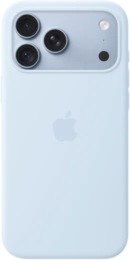 Origineel Apple iPhone 18 Pro Max Hoesje MagSafe Silicone Case Licht Blauw afbeelding 1