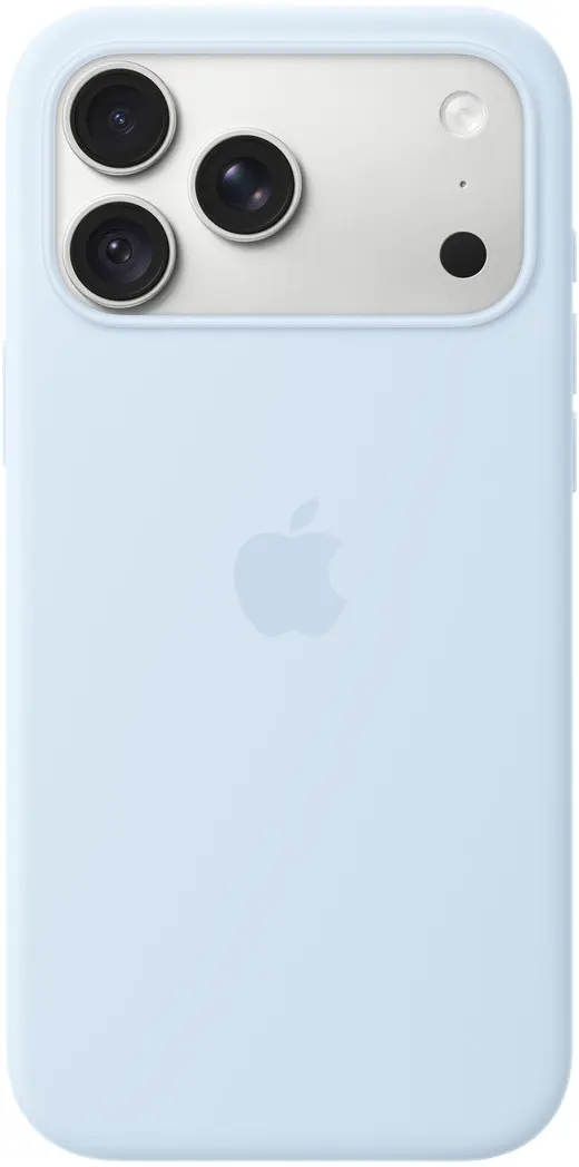 Origineel Apple iPhone 18 Pro Max Hoesje MagSafe Silicone Case Licht Blauw afbeelding 3
