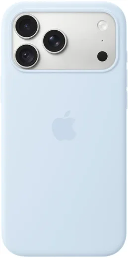 Origineel Apple iPhone 18 Pro Max Hoesje MagSafe Silicone Case Licht Blauw afbeelding 3