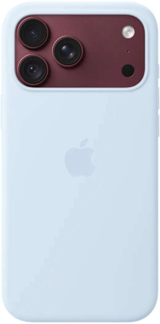 Origineel Apple iPhone 18 Pro Max Hoesje MagSafe Silicone Case Licht Blauw afbeelding 2