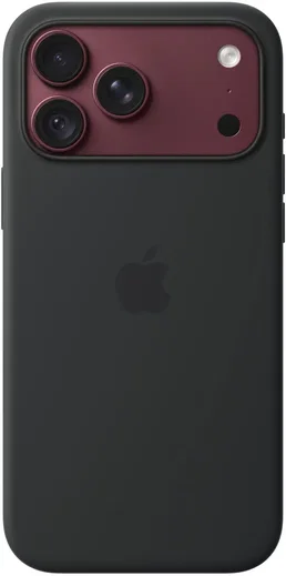 Origineel Apple iPhone 18 Pro Max Hoesje MagSafe Silicone Case Zwart afbeelding 2