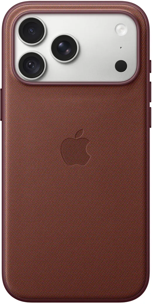 Origineel Apple iPhone 18 Pro Max Hoesje TechWoven MagSafe Back Cover Burgundy afbeelding 3