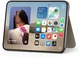 Origineel Apple iPhone Duo Folio Hoesje MagSafe met Standaard Bruin afbeelding 4