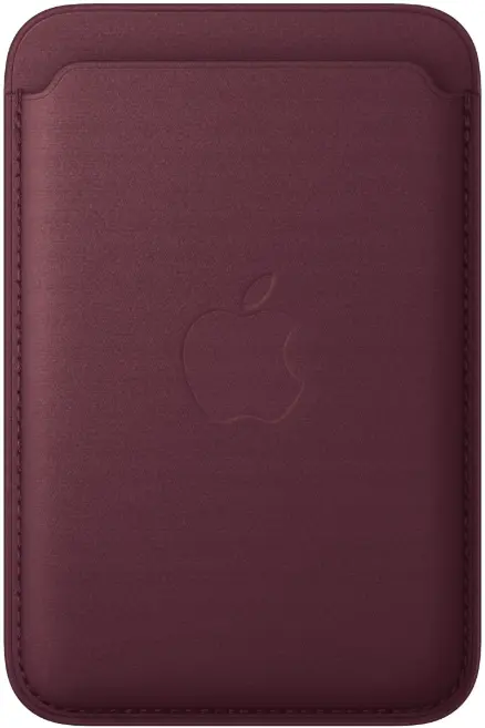 Originele Apple FineWoven Wallet MagSafe Kaarthouder Zoek-Mijn Burgundy afbeelding 1