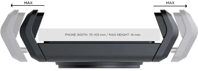SP Connect Universele Verstelbare Magnetische Telefoonhouder Pro Zwart afbeelding 9