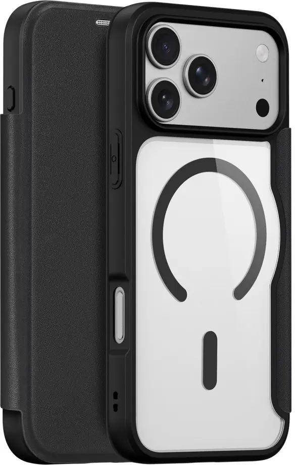 Dux Ducis Skin X Pro Apple iPhone 18 Pro / 17 Pro Hoesje MagSafe Book Case Zwart afbeelding 1