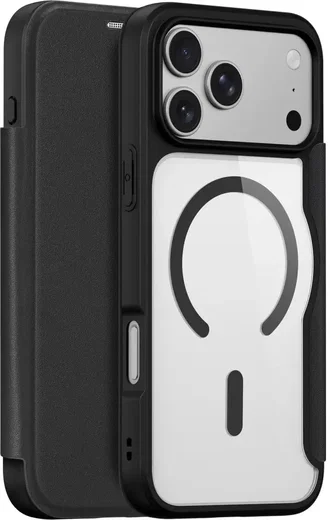 Dux Ducis Skin X Pro Apple iPhone 18 Pro / 17 Pro Hoesje MagSafe Book Case Zwart afbeelding 1
