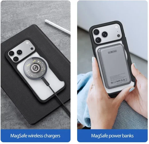 Dux Ducis Skin X Pro Apple iPhone 18 Pro / 17 Pro Hoesje MagSafe Book Case Zwart afbeelding 5