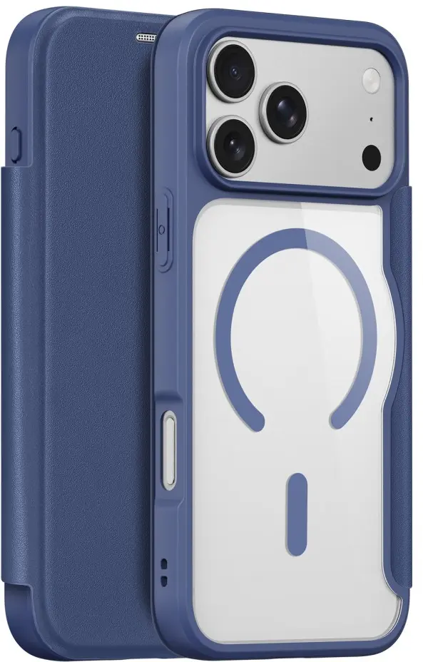 Dux Ducis Skin X Pro Apple iPhone 18 Pro / 17 Pro Hoesje MagSafe Book Case Blauw afbeelding 1