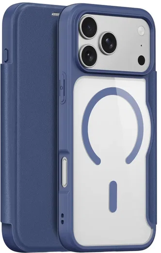 Dux Ducis Skin X Pro Apple iPhone 18 Pro / 17 Pro Hoesje MagSafe Book Case Blauw afbeelding 1