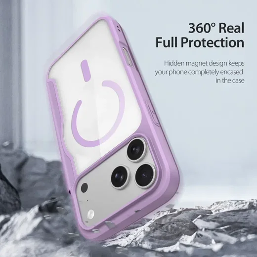 Dux Ducis Skin X Pro Apple iPhone 18 Pro / 17 Pro Hoesje MagSafe Book Case Roze afbeelding 2