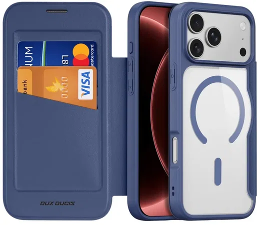 Dux Ducis Skin X Pro Apple iPhone 18 Pro Max / 17 Pro Max Hoesje MagSafe Blauw afbeelding 6