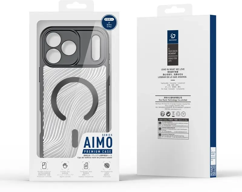 Dux Ducis Aimo Apple iPhone 18 Pro / 17 Pro Hoesje MagSafe Back Cover Zwart afbeelding 9