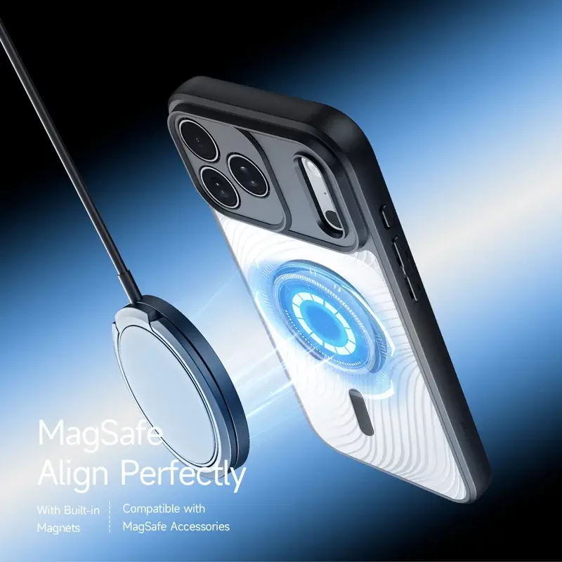 Dux Ducis Aimo Apple iPhone 18 Pro / 17 Pro Hoesje MagSafe Back Cover Zwart afbeelding 4