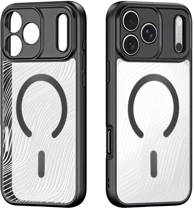 Dux Ducis Aimo Apple iPhone 18 Pro / 17 Pro Hoesje MagSafe Back Cover Zwart afbeelding 2