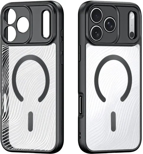 Dux Ducis Aimo Apple iPhone 18 Pro / 17 Pro Hoesje MagSafe Back Cover Zwart afbeelding 2