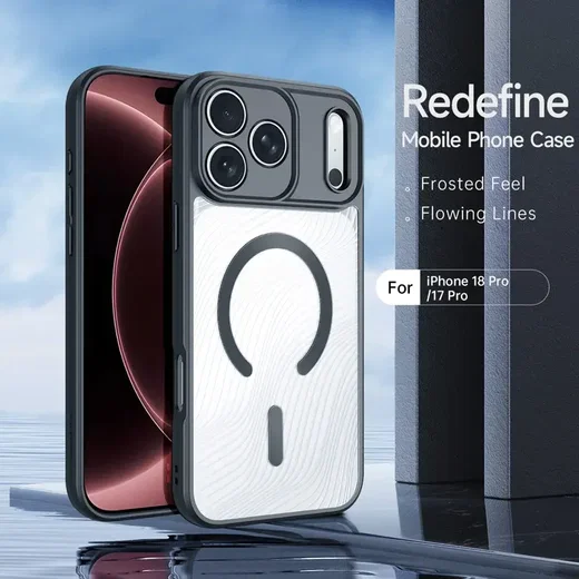 Dux Ducis Aimo Apple iPhone 18 Pro / 17 Pro Hoesje MagSafe Back Cover Zwart afbeelding 3