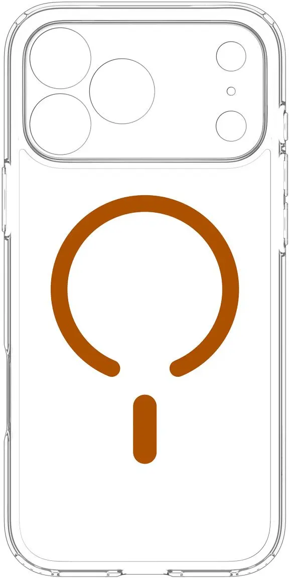 Spigen Ultra Hybrid MagFit iPhone 18 Pro Max / 17 Pro Max Hoesje Clear Oranje afbeelding 12