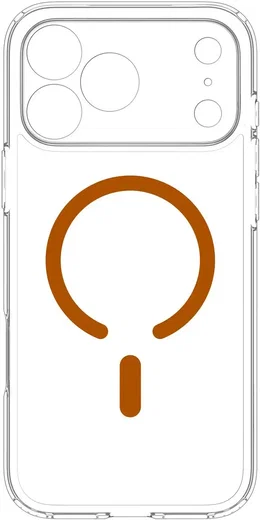 Spigen Ultra Hybrid MagFit iPhone 18 Pro Max / 17 Pro Max Hoesje Clear Oranje afbeelding 12
