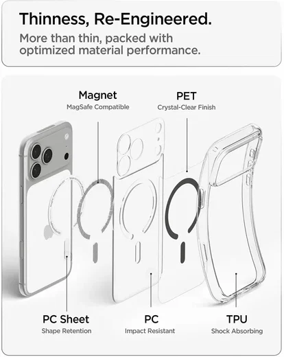 Spigen Ultra Hybrid MagFit iPhone 18 Pro Max / 17 Pro Max Hoesje Graphite afbeelding 7