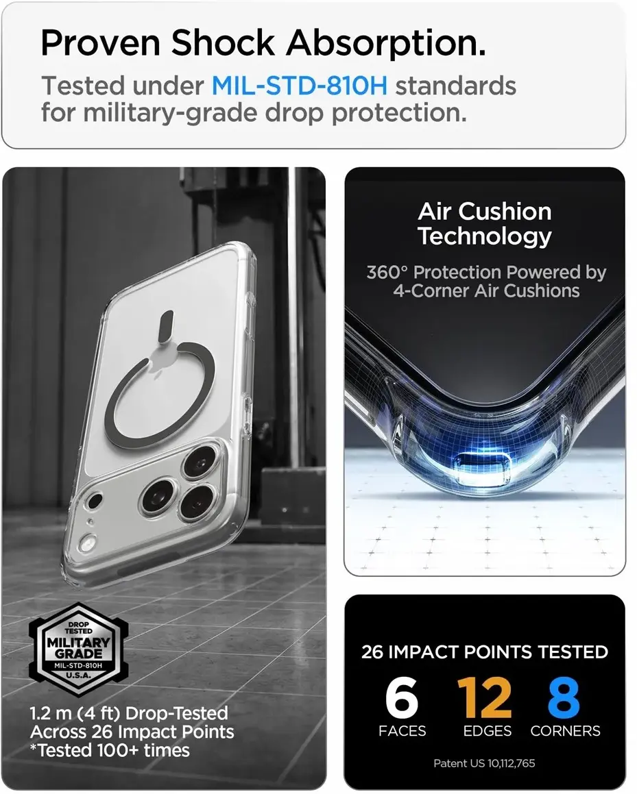 Spigen Ultra Hybrid MagFit iPhone 18 Pro Max / 17 Pro Max Hoesje Graphite afbeelding 3