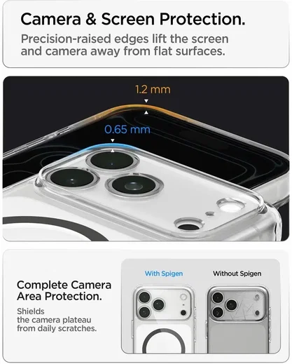 Spigen Ultra Hybrid MagFit iPhone 18 Pro Max / 17 Pro Max Hoesje Graphite afbeelding 5
