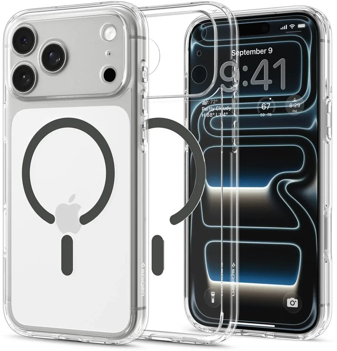Spigen Ultra Hybrid MagFit iPhone 18 Pro Max / 17 Pro Max Hoesje Graphite afbeelding 2
