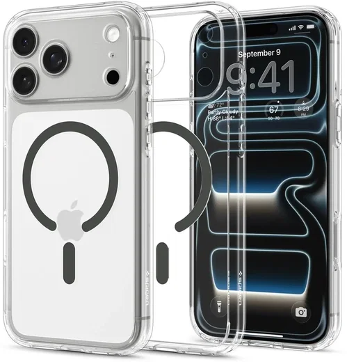 Spigen Ultra Hybrid MagFit iPhone 18 Pro Max / 17 Pro Max Hoesje Graphite afbeelding 2