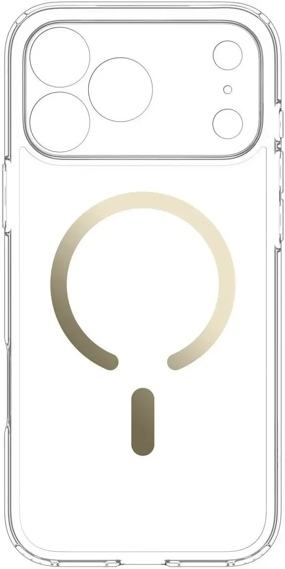 Spigen Ultra Hybrid MagFit iPhone 18 Pro Max / 17 Pro Max Hoesje Clear Goud afbeelding 12