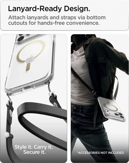 Spigen Ultra Hybrid MagFit iPhone 18 Pro Max / 17 Pro Max Hoesje Clear Goud afbeelding 10